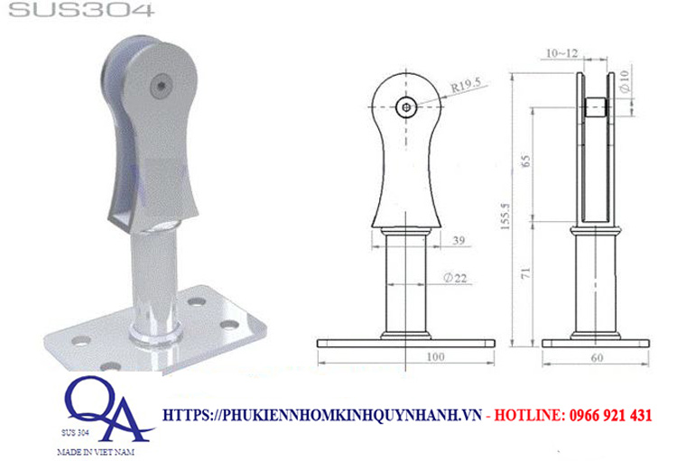 Đặc điểm và ứng dụng của Gá sàn 1 Gá sàn dưới inox SUS304