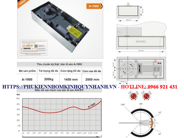 Tính năng nổi trội của bản lề sàn Adler A1900 1 Tính năng nổi trội của bản lề sàn Adler A1900 1