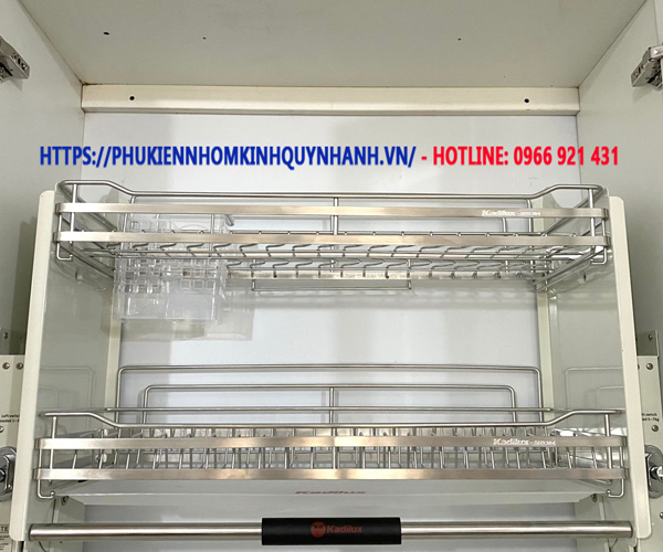 Đặc tính Giá đựng bát đĩa nâng hạ inox Kadilux 1