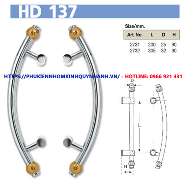 Tay nắm cửa VVP HD 137 1