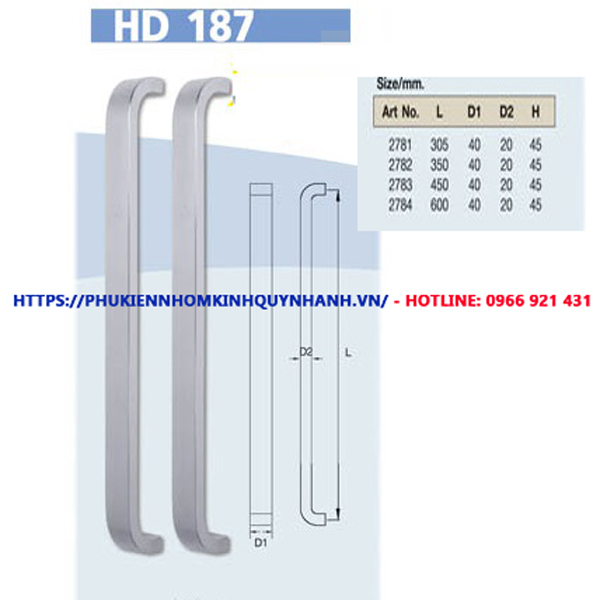 Tay nắm cửa VVP HD 187 1