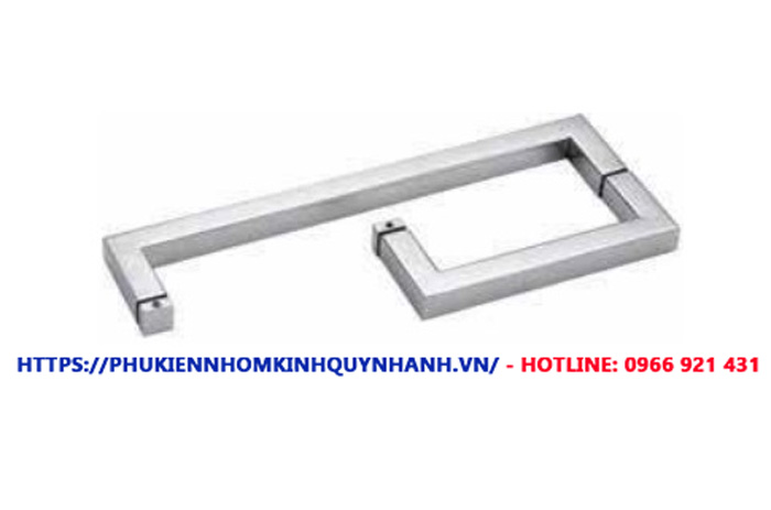 Tay nắm chữ L vuông phòng tắm kính 1 Tay nắm chữ L vuông phòng tắm kính 1
