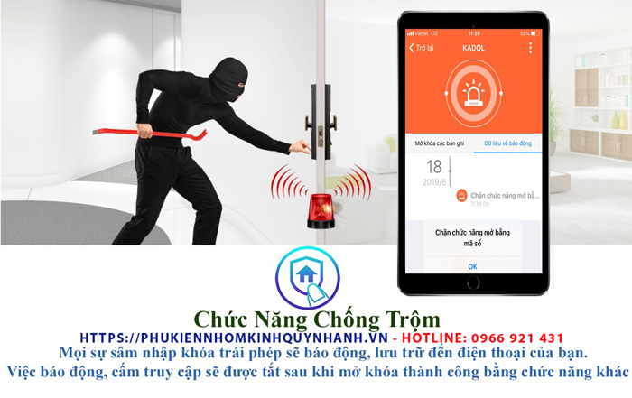 Tính năng nổi trội cửa khóa vân tay Kadol KD-K768 4