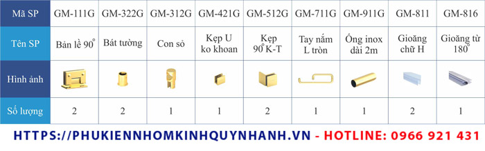 Phụ kiện cabin phòng tắm Gymek 90 độ K-T SET 05 gồm những gì? 1 Phụ kiện cabin phòng tắm Gymek 90 độ K-T SET 05 gồm những gì? 1