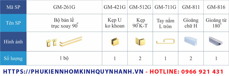 Phụ kiện phòng tắm kính Gymek 90 độ K-T hệ trục xoay SET 08 gồm những gì? 1 Phụ kiện phòng tắm kính Gymek 90 độ K-T hệ trục xoay SET 08 gồm những gì? 1