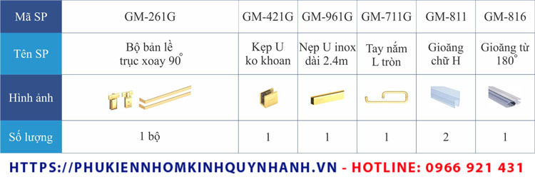Set 09 phụ kiện phòng tắm kính Gymek 90 độ K-T gồm những gì? 1 Set 09 phụ kiện phòng tắm kính Gymek 90 độ K-T gồm những gì? 1