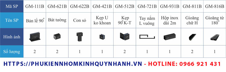 Chi tiết bộ phụ kiện Gymel phòng tắm kính 90 độ K-T cửa mở khung Slim 1 Chi tiết bộ phụ kiện Gymel phòng tắm kính 90 độ K-T cửa mở khung Slim 1