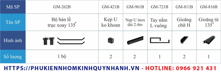 Chi tiết bộ phụ kiện trong set 38 Gymek phòng tắm kính 135 độ hệ bản lề trục xoay, nẹp u inox màu đen mờ 1 Chi tiết bộ phụ kiện trong set 38 Gymek phòng tắm kính 135 độ hệ bản lề trục xoay, nẹp u inox màu đen mờ 1