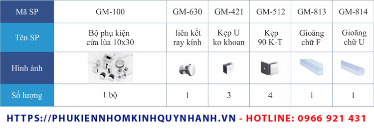 Set 55 phụ kiện Gymek phòng tắm kính cửa lùa ray inox 10x30 1 cánh 2 fix thẳng 1 Set 55 phụ kiện Gymek phòng tắm kính cửa lùa ray inox 10x30 1 cánh 2 fix thẳng 1