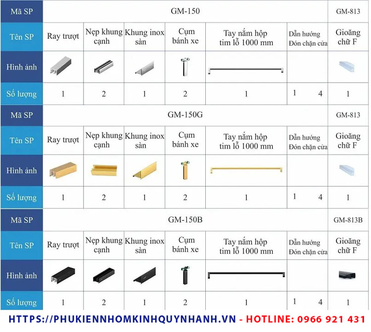 Bộ phụ kiện Gymek phòng tắm kính cửa lùa hệ Slim gồm những gì? 1 Bộ phụ kiện Gymek phòng tắm kính cửa lùa hệ Slim gồm những gì? 1