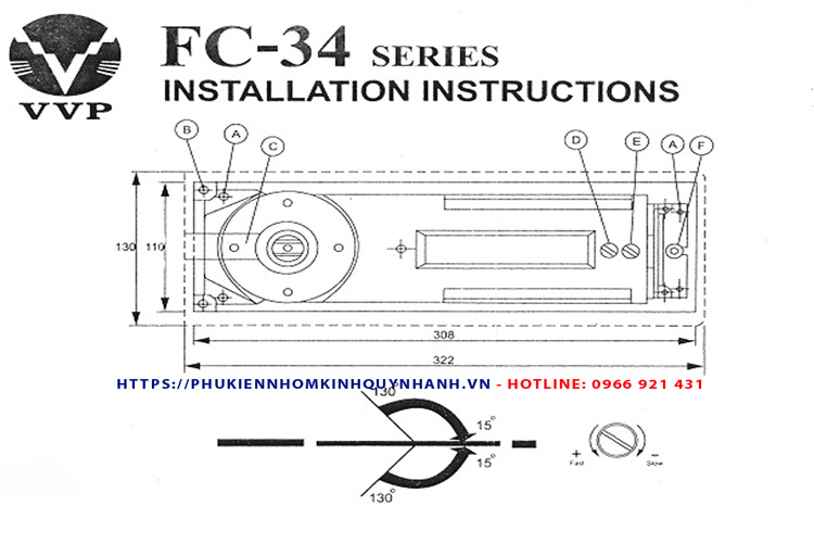 Đặc điểm của bản lề sàn VVP FC34-25 tải trọng 150kg 1 Đặc điểm của bản lề sàn VVP FC34-25 tải trọng 150kg 1