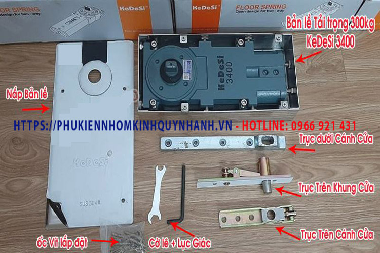 Thông số kỹ thuật bản lề sàn Kedesi 3400 1 Thông số kỹ thuật bản lề sàn Kedesi 3400 1