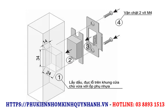 Cách lắp khóa cửa tay nắm tròn chi tiết theo từng bước 3 Cách lắp khóa cửa tay nắm tròn chi tiết theo từng bước 3