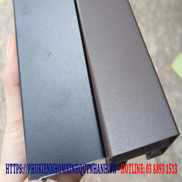 Tay vịn nhôm 3D vuông 50x50 1